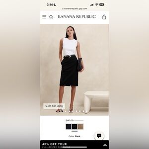 Banana republic pencil skirt